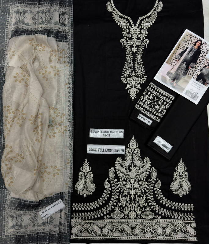 JAZMIN EMBROIDED 3PC