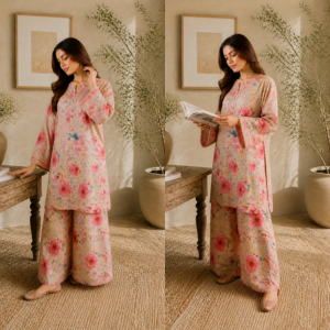 Printed & Mukesh Kari Work skin with multy followers2 Pec Suit